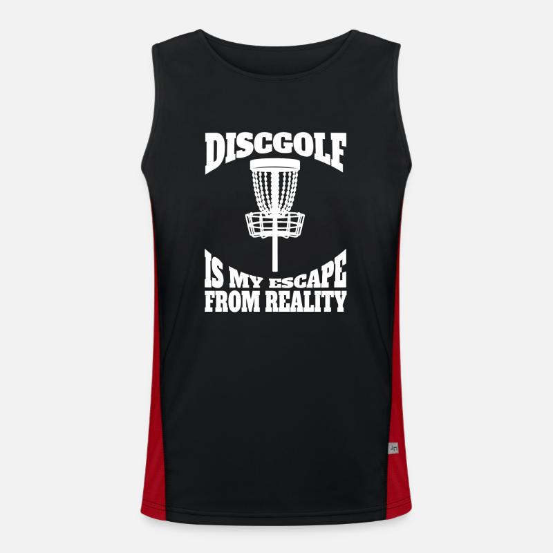 Disc Golf Drôle de Disc Golfeur Disant Disc Golfer Débardeur respirant contrasté Homme 