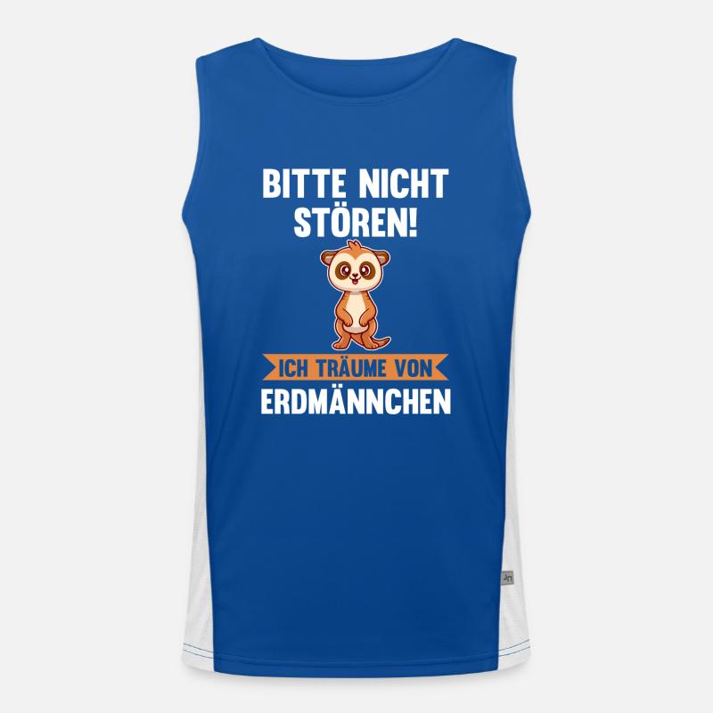 Erdmännchen Funktionelles Kontrast-Tank Top für Männer 
