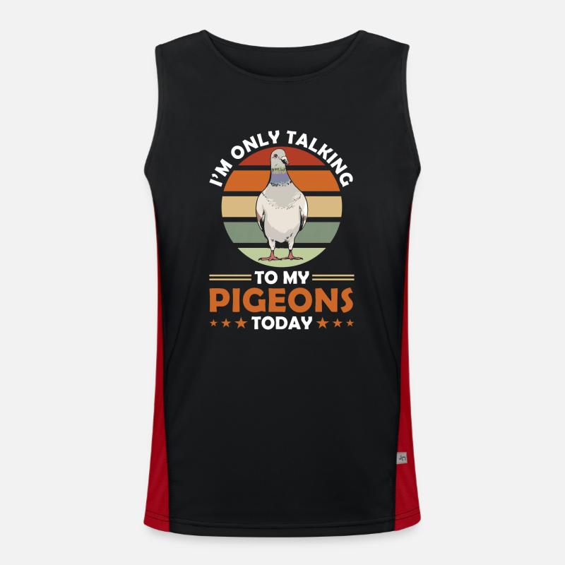 Geschenk Des Taubenbesitzers Funktionelles Kontrast-Tank Top für Männer 