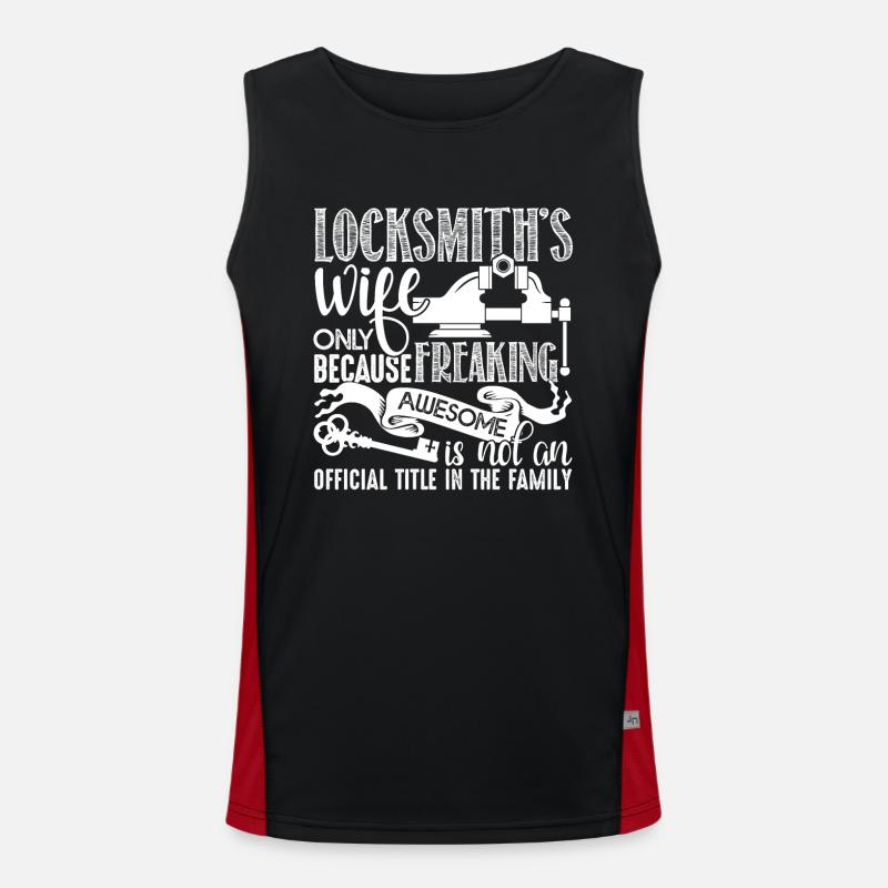 Locksmith Locksmith's Wife Men's Functional Contrast Tank Top 