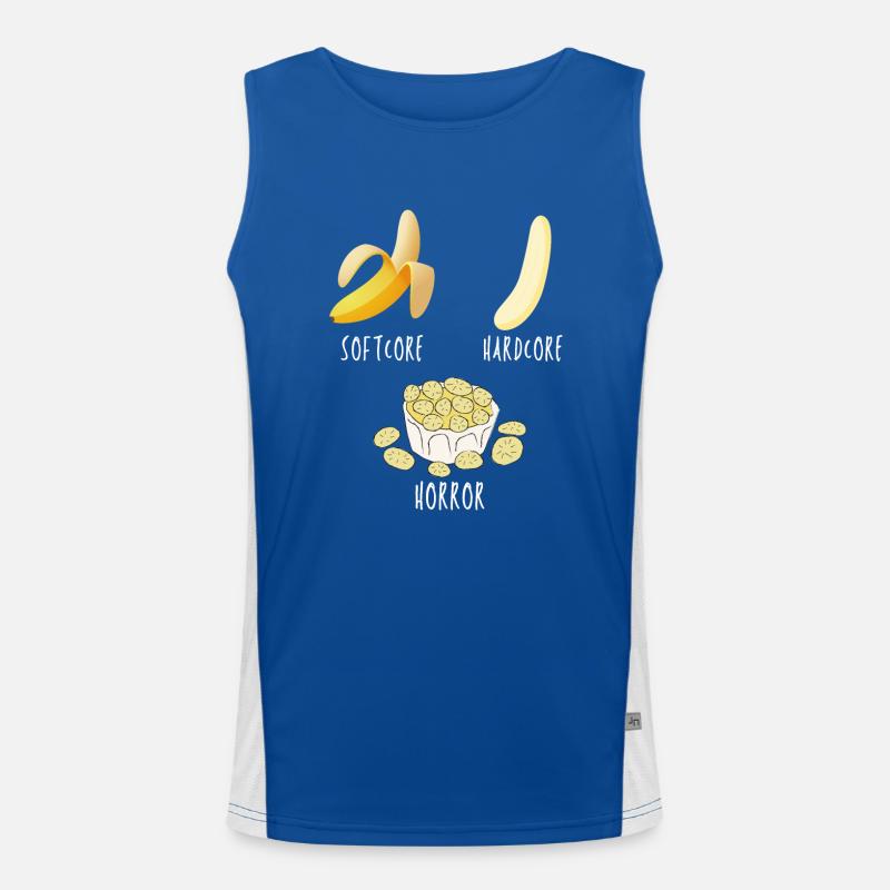 Banana Striptease Softcore Hardcore Horreur Débardeur respirant contrasté Homme 