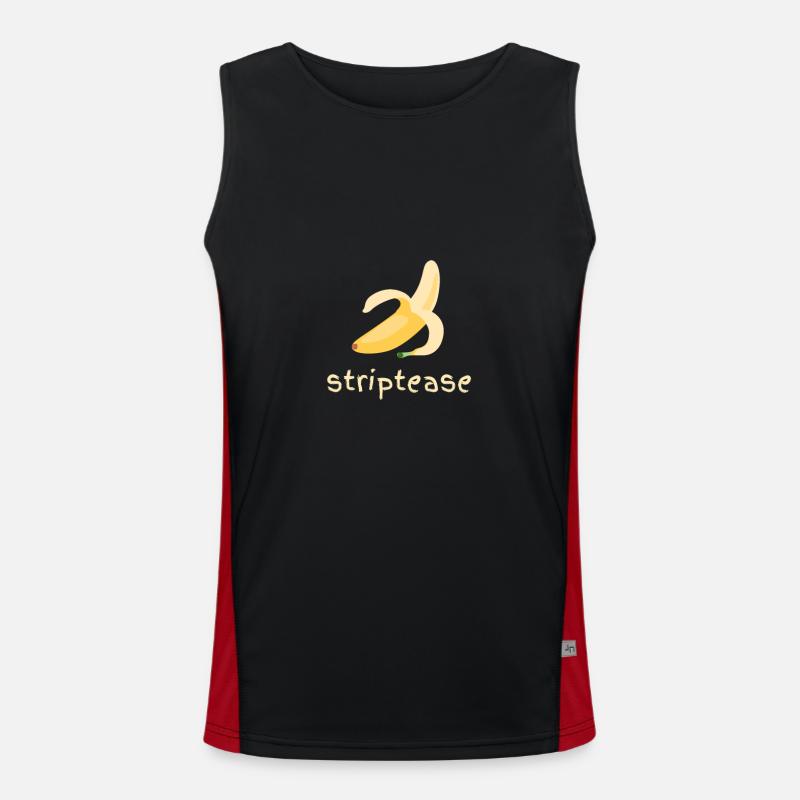 Striptease Banane Softcore Hardcore Horreur Débardeur respirant contrasté Homme 