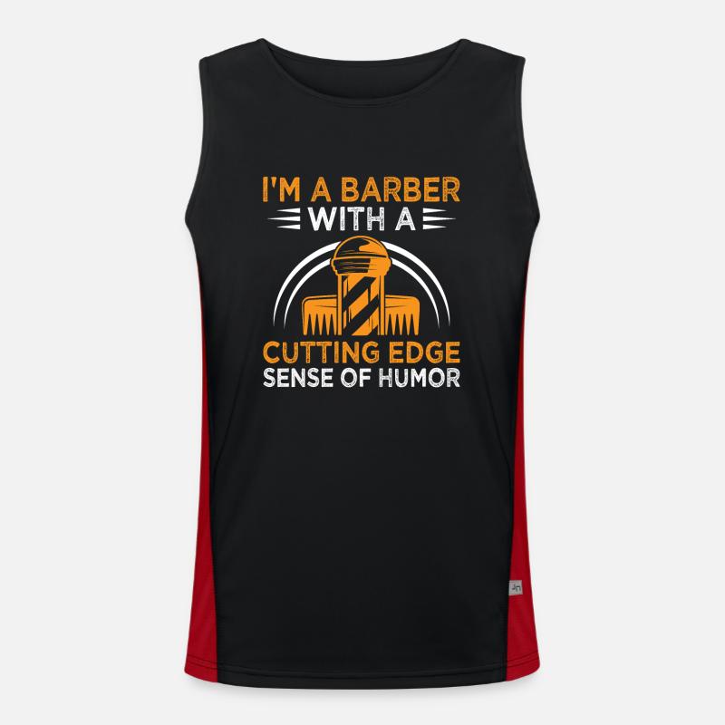 Coiffeur Coiffeur Coiffeur Coiffure Coiffure Débardeur respirant contrasté Homme 