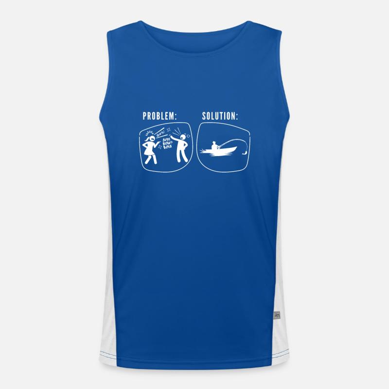 Problem Solution Ehrkrach Fishing Men's Functional Contrast Tank Top 