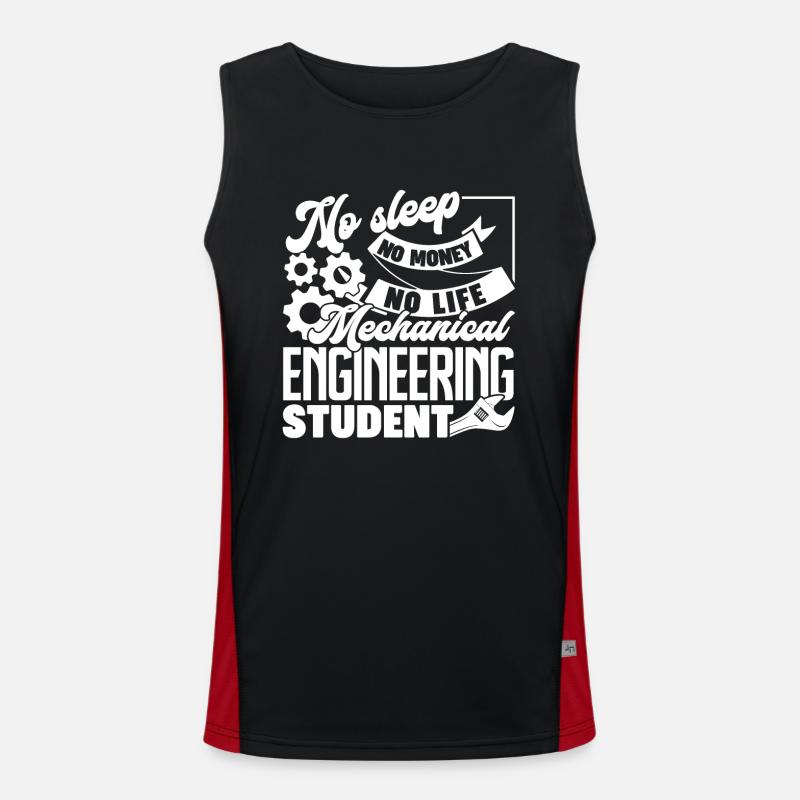 Mechanical Engineer Mechanical Engineering Student Men's Functional Contrast Tank Top 