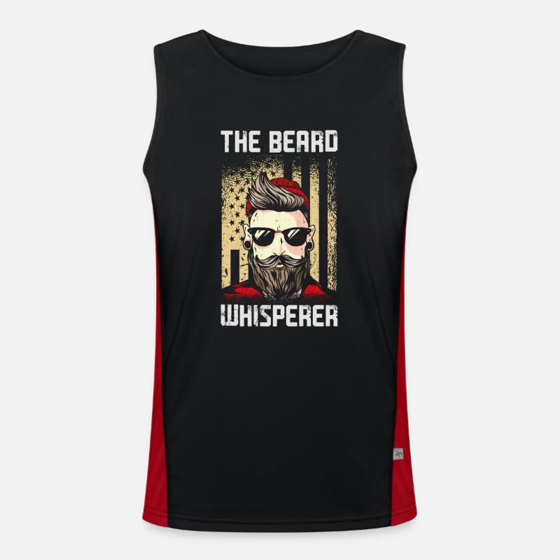 Beard Lover Bearded Man The Beard Men's Functional Contrast Tank Top 