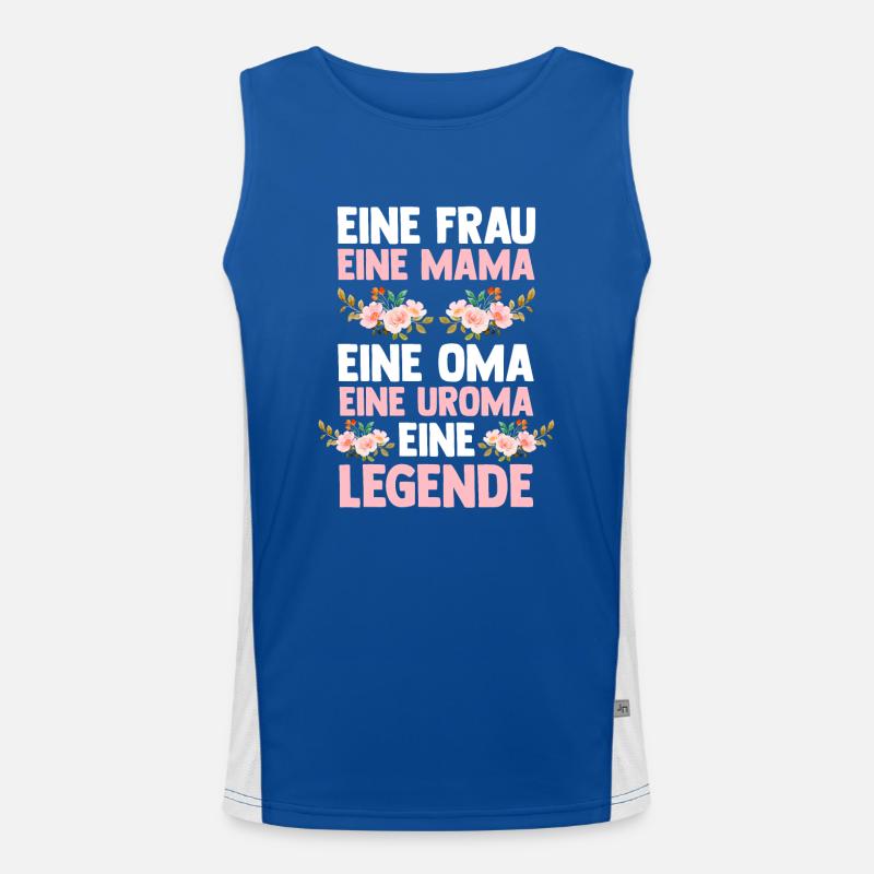Mutter Mama Oma Uroma Funktionelles Kontrast-Tank Top für Männer 