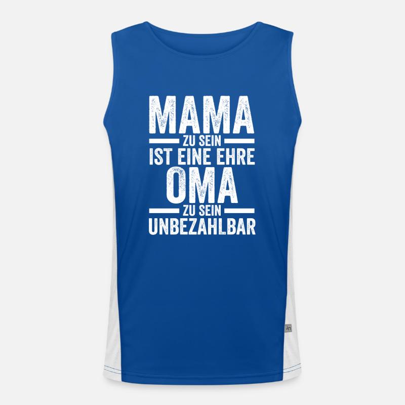 Mutter Großmutter Mama Oma Funktionelles Kontrast-Tank Top für Männer 