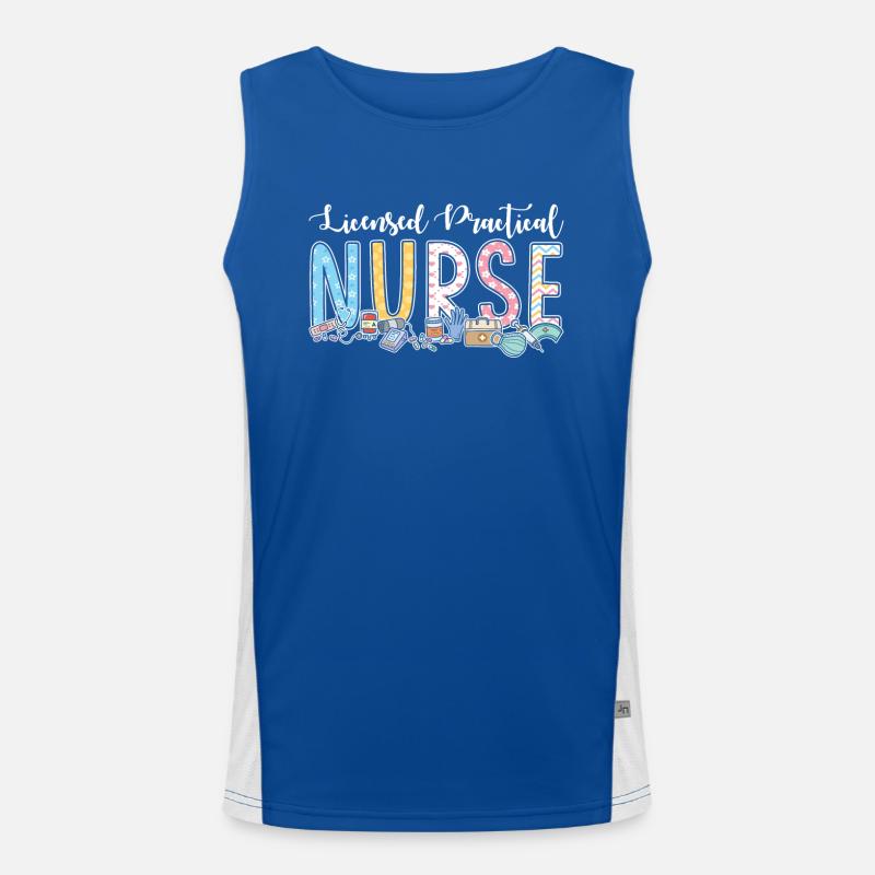 Licensed Practical Nurse Men's Functional Contrast Tank Top 