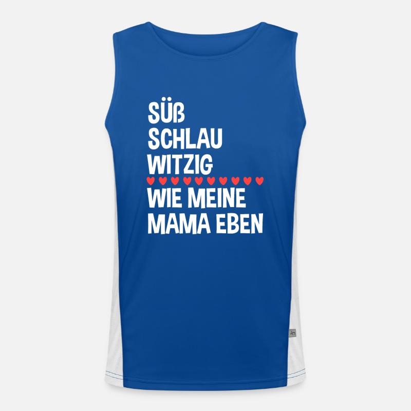 Mutter Muttertag Mama Sohn Tochter Funktionelles Kontrast-Tank Top für Männer 