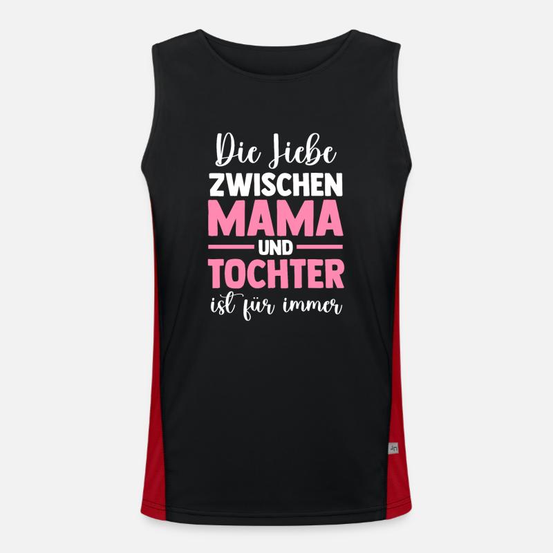 Mutter Muttertag Tochter Mama Funktionelles Kontrast-Tank Top für Männer 