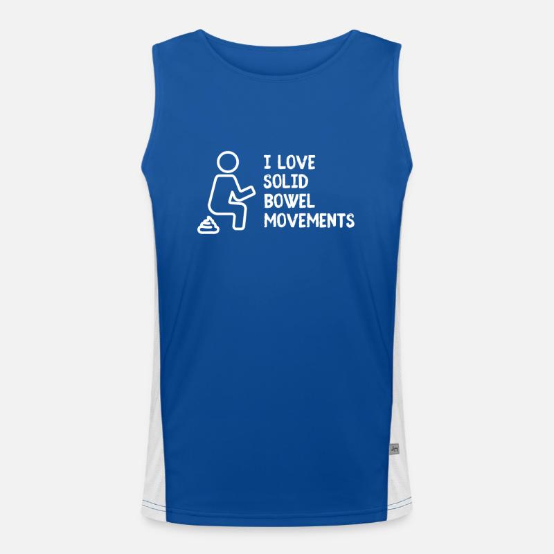 I Love Solid Bowel Movements Men's Functional Contrast Tank Top 