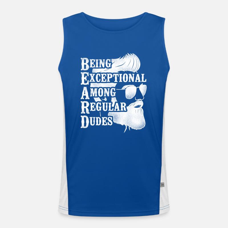 Beard Lover Bearded Man Being Funktionelles Kontrast-Tank Top für Männer 