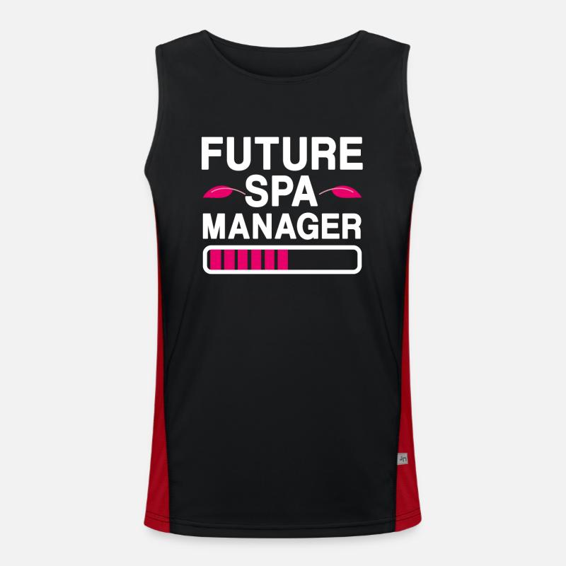 Future Spa Manager Wellness center Men's Functional Contrast Tank Top 