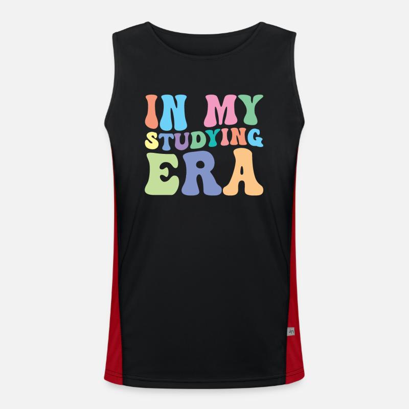 Study Retro Groovy Student Men's Functional Contrast Tank Top 