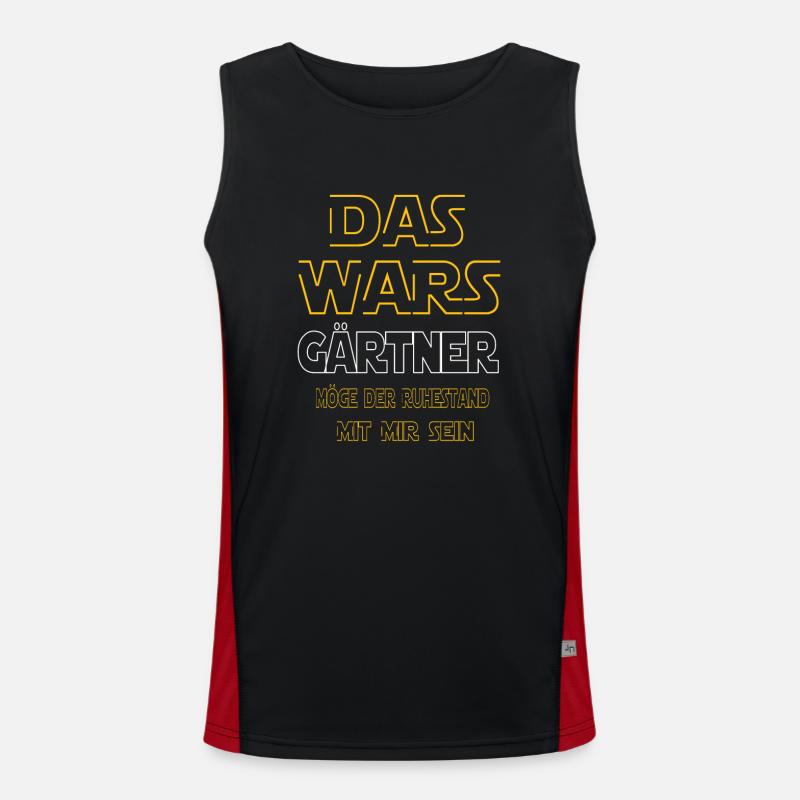 Rente Gärtner Rente Geschenk Funktionelles Kontrast-Tank Top für Männer 