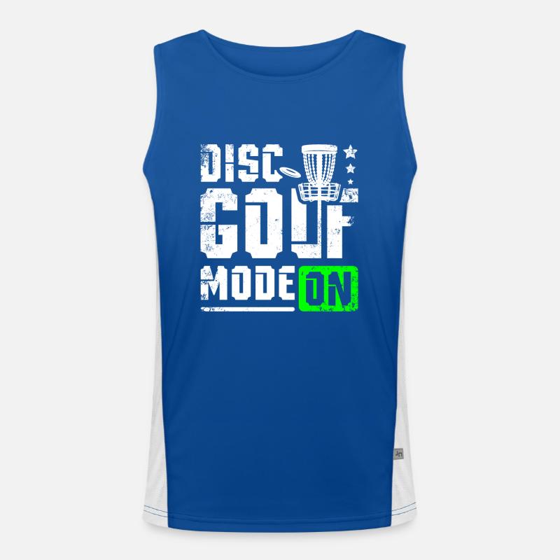 Discs golf mode on Funktionelles Kontrast-Tank Top für Männer 