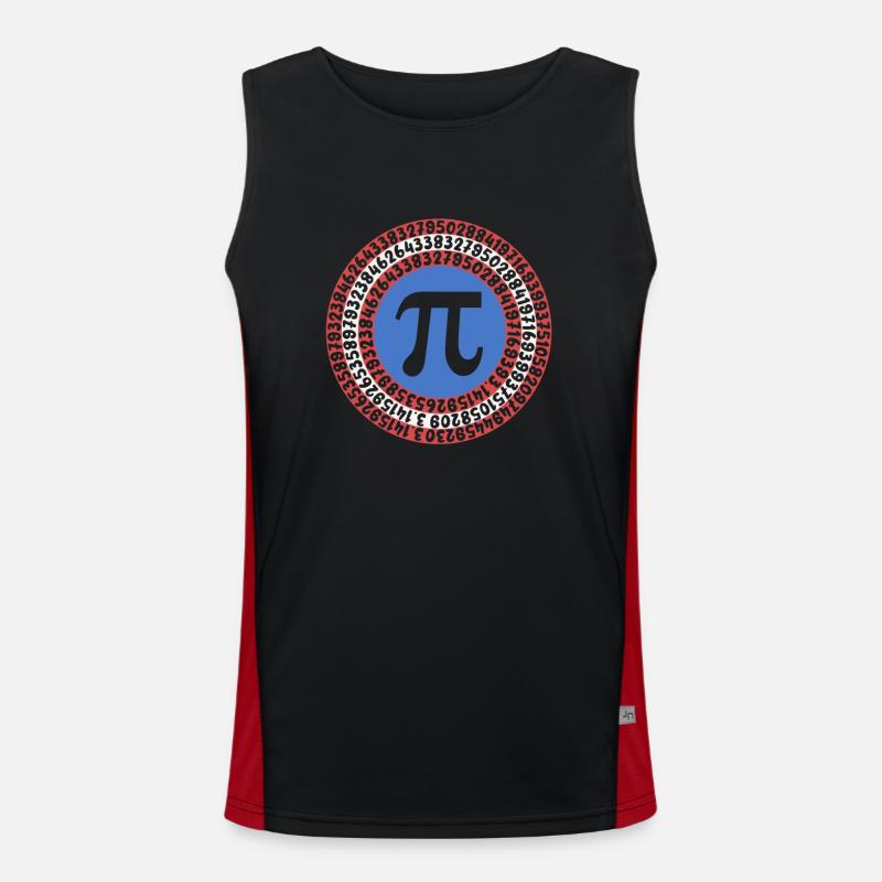 Math Pi Day 3.14 Wissenschaft Lehrer Mathematik Funktionelles Kontrast-Tank Top für Männer 
