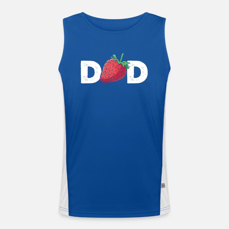 Strawberry dad Men's Functional Contrast Tank Top 