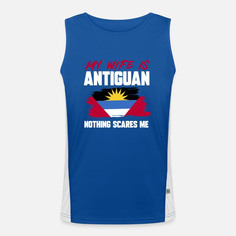 Drapeau d’Antigua-et-Barbuda Débardeur respirant contrasté Homme 