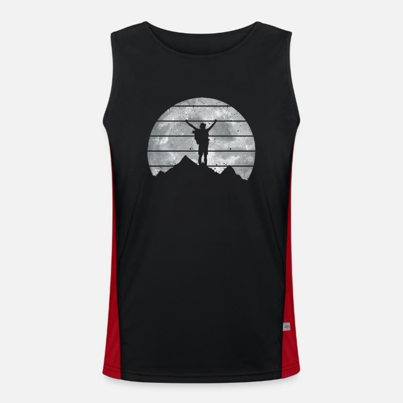 Funny Hike Outdoor Camping Backpack Men's Functional Contrast Tank Top 
