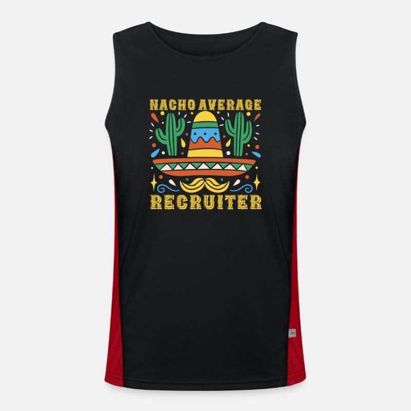 Nacho Average Recruiter Men's Functional Contrast Tank Top 