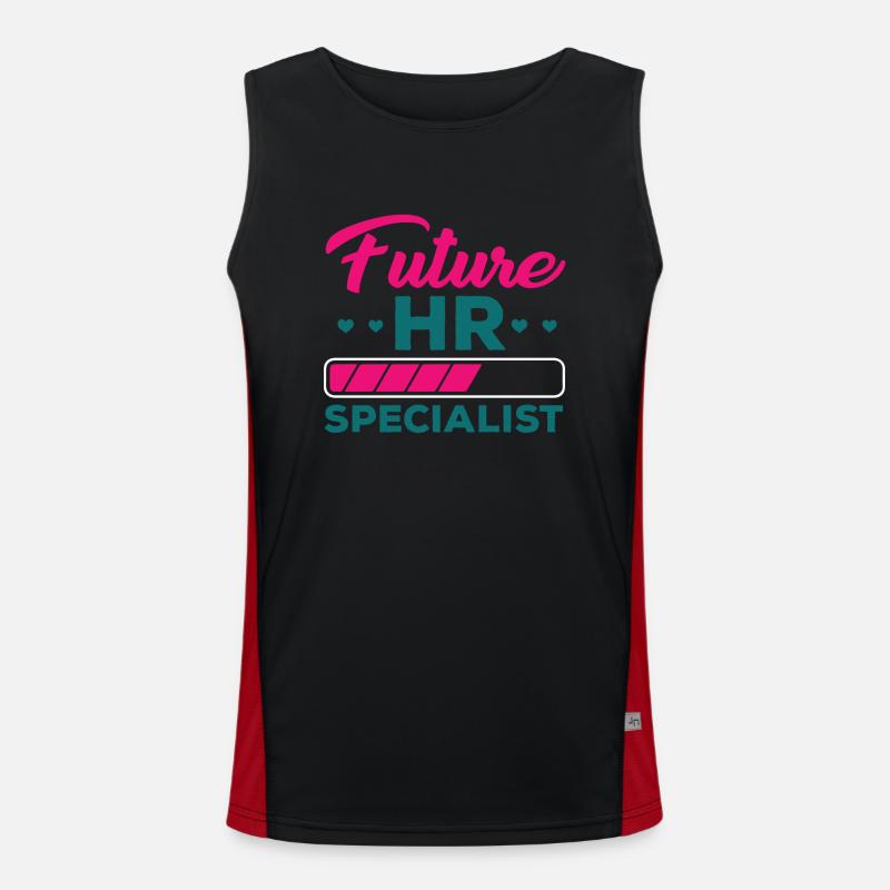 Funny Future Hr Specialist Design Men's Functional Contrast Tank Top 