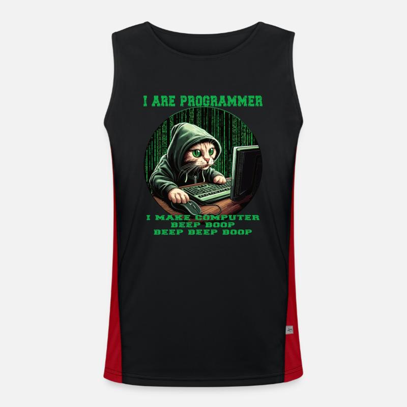 I are programmer Men's Functional Contrast Tank Top 