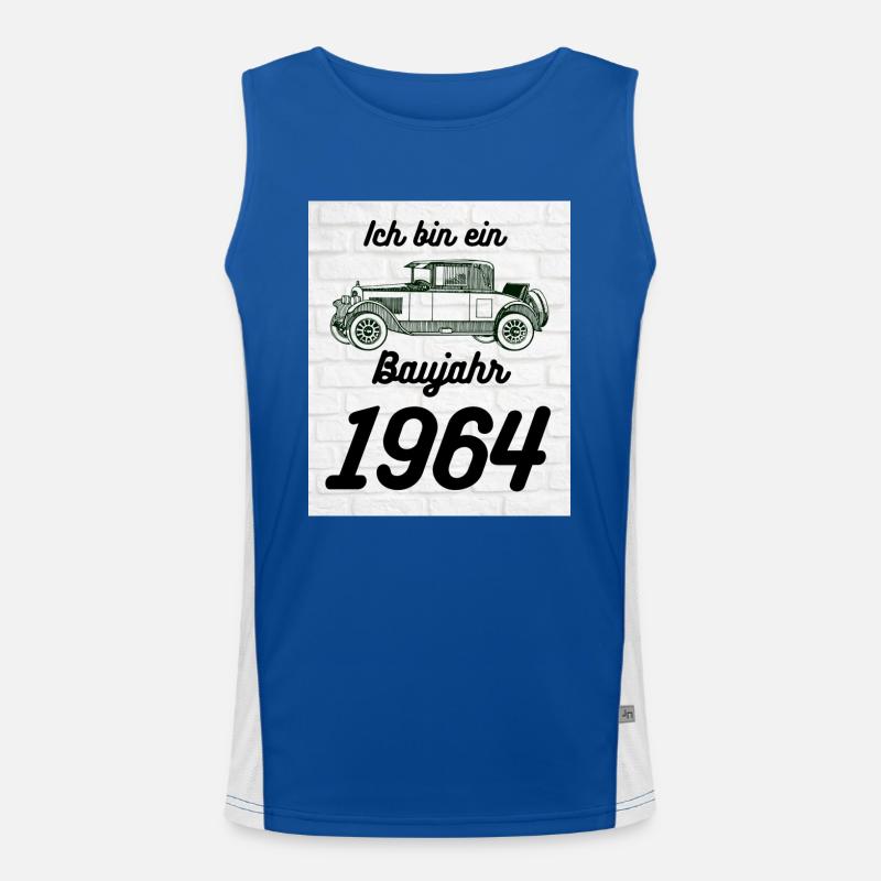 Oldtimer Funktionelles Kontrast-Tank Top für Männer 