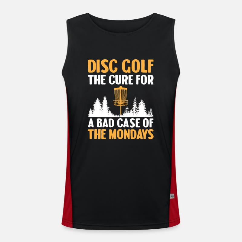 Disc Golf Player Disc Golfer Frisbee Player Par Pu Funktionelles Kontrast-Tank Top für Männer 