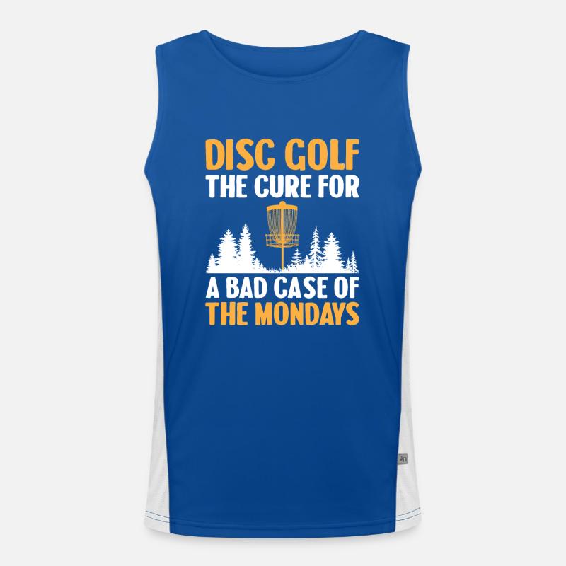 Disc Golf Player Disc Golfer Frisbee Player Par Pu Funktionelles Kontrast-Tank Top für Männer 