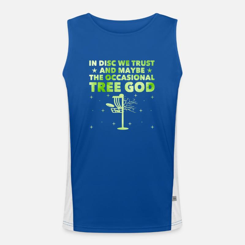 Disc Golf Player Disc Golfer Frisbee Player Par Pu Funktionelles Kontrast-Tank Top für Männer 