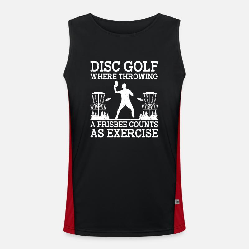 Disc Golf Player Disc Golfer Frisbee Player Par Pu Funktionelles Kontrast-Tank Top für Männer 
