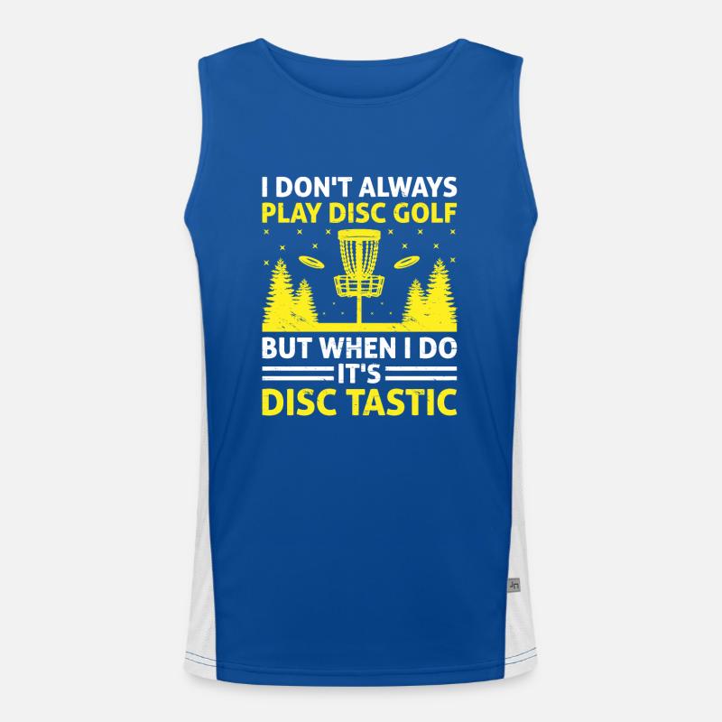 Disc Golf Player Disc Golfer Frisbee Player Par Pu Funktionelles Kontrast-Tank Top für Männer 