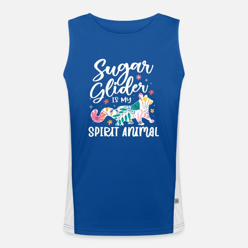 Sugar Glider Flughörnchen Funktionelles Kontrast-Tank Top für Männer 