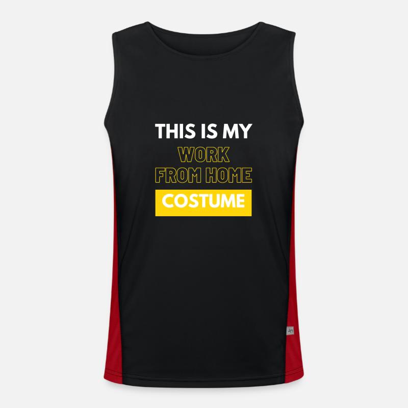 This Is My Work From Home Costume Men's Functional Contrast Tank Top 