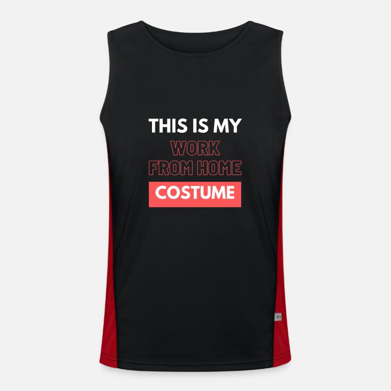 This Is My Work From Home Costume Men's Functional Contrast Tank Top 