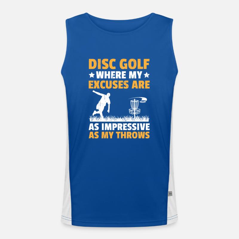 Disc Golf Player Disc Golfer Frisbee Player Par Pu Funktionelles Kontrast-Tank Top für Männer 