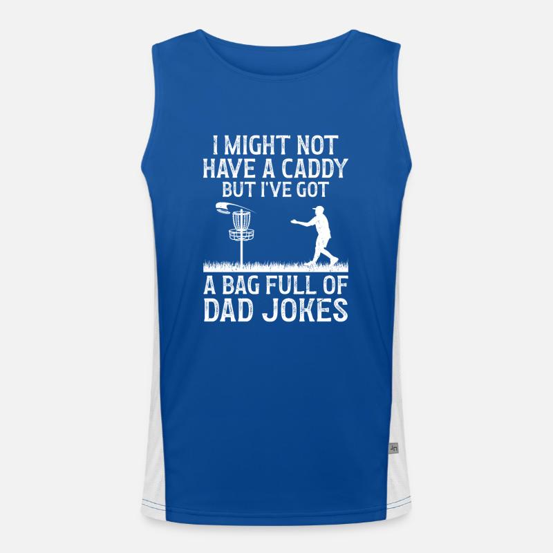 Disc Golf Player Disc Golfer Frisbee Player Par Pu Funktionelles Kontrast-Tank Top für Männer 