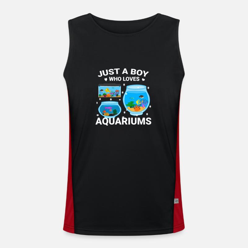 Cadeau de poisson d’aquarium Débardeur respirant contrasté Homme 