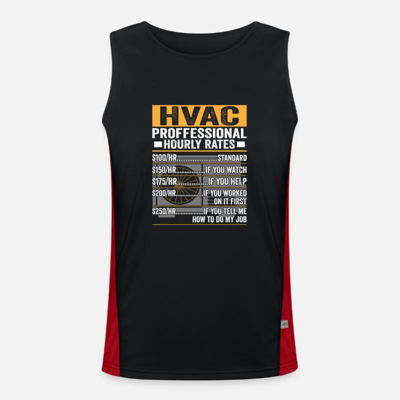 HVAC Proffessional Hourly Rate ...... Technician I Funktionelles Kontrast-Tank Top für Männer 