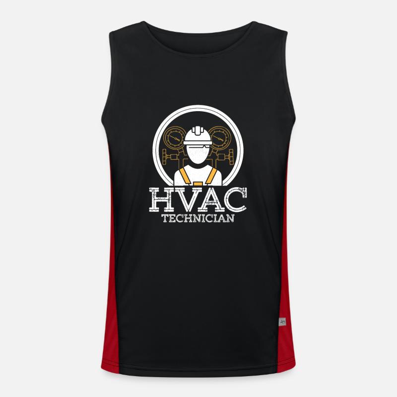 HVAC Technician Installer AC Tech Funktionelles Kontrast-Tank Top für Männer 