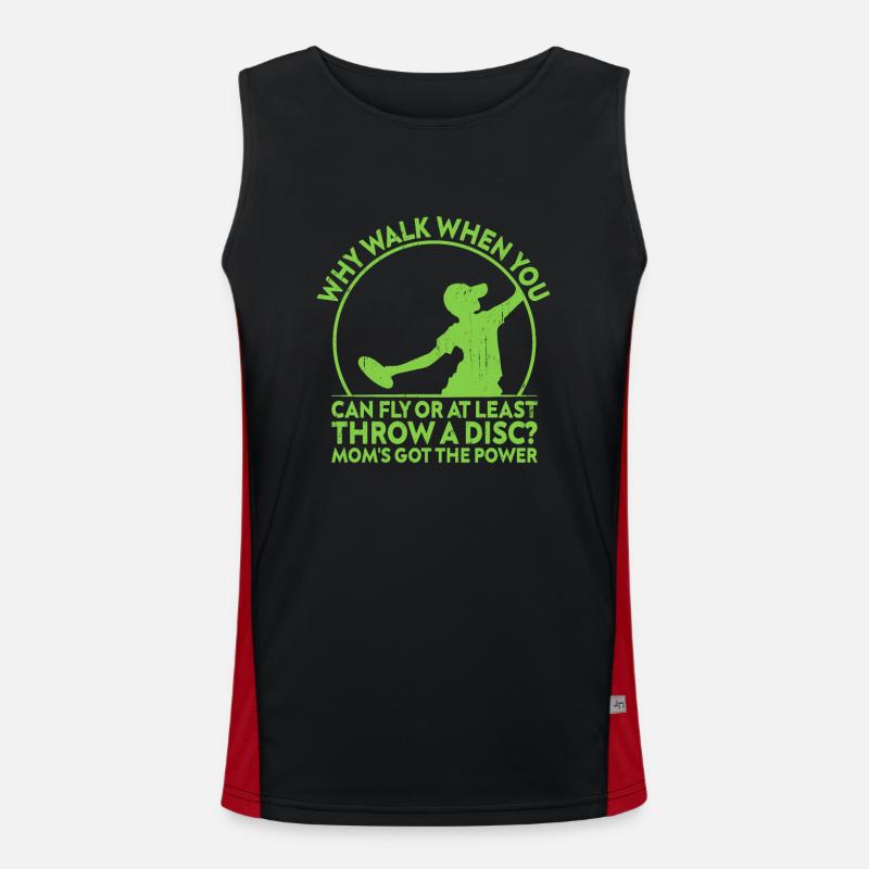 Disc Golf Player Disc Golfer Frisbee Player Par Pu Funktionelles Kontrast-Tank Top für Männer 