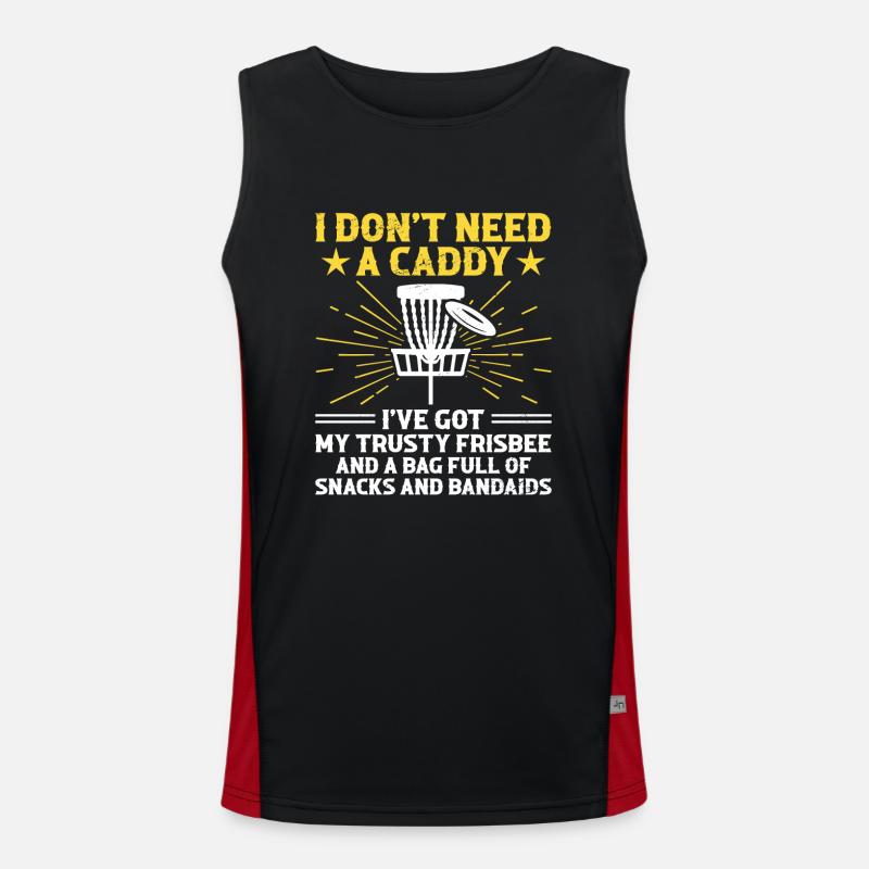 Disc Golf Player Disc Golfer Frisbee Player Par Pu Funktionelles Kontrast-Tank Top für Männer 