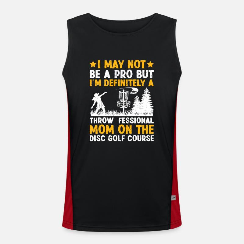 Disc Golf Player Disc Golfer Frisbee Player Par Pu Men's Functional Contrast Tank Top 