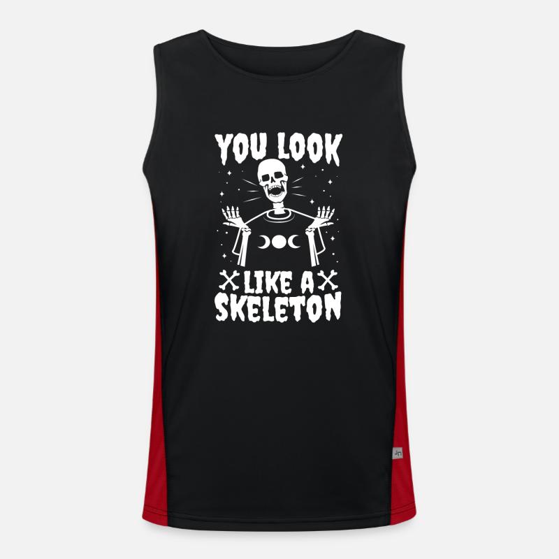 You look good as skeleton Men's Functional Contrast Tank Top 