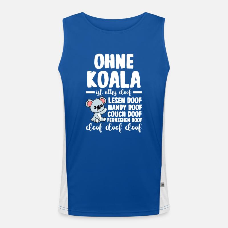 Koalabär Koala Funktionelles Kontrast-Tank Top für Männer 