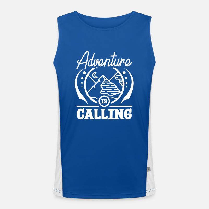 Travel adventure is calling Funktionelles Kontrast-Tank Top für Männer 