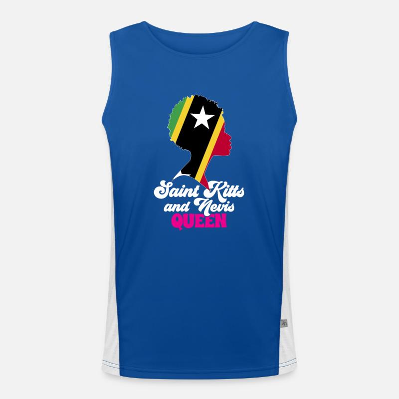 Drapeau de Saint-Kitts-et-Nevis Débardeur respirant contrasté Homme 