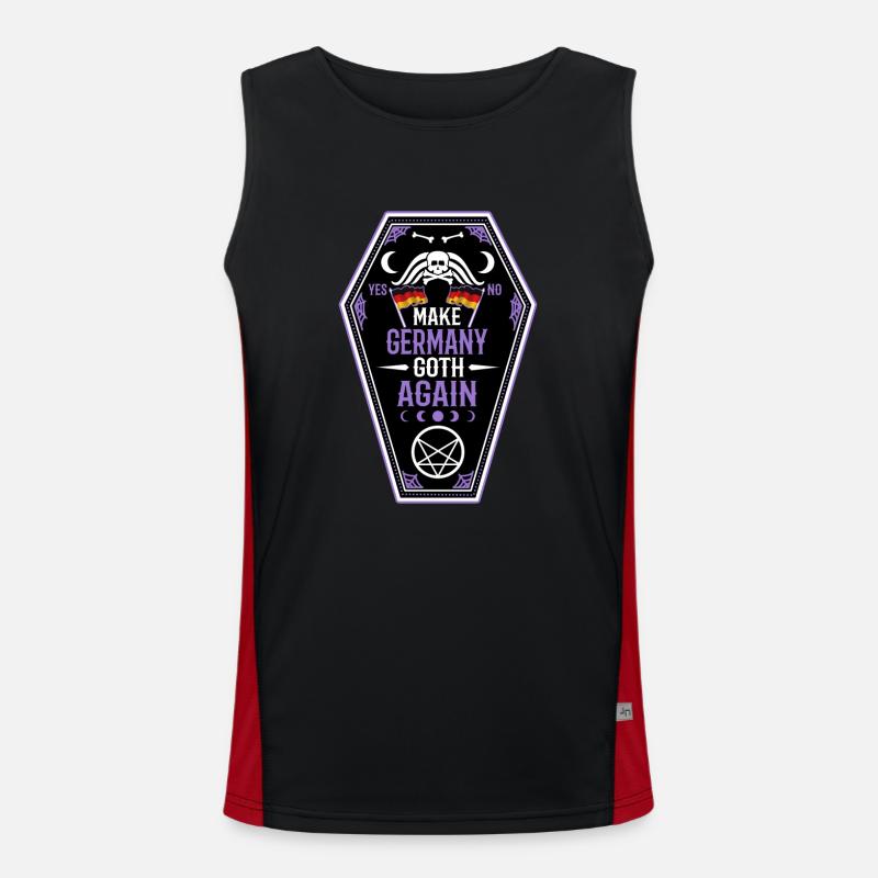 Make Germany goth again Funktionelles Kontrast-Tank Top für Männer 